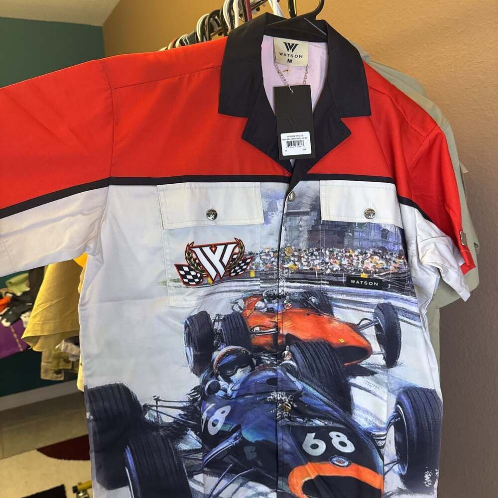 Watson Luxe Grand Prix Racing Car Hawaiian Shirt